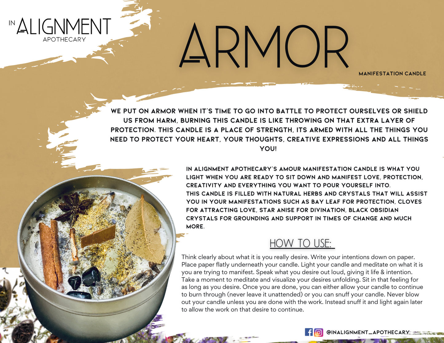 ARMOR Manifestation Candle